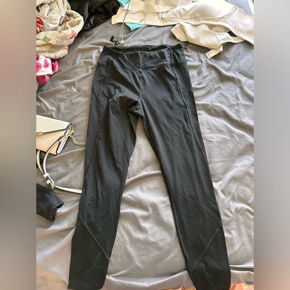 Pink sport black leggings size M